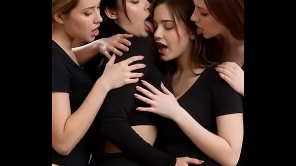 Lesbian AI Kissing