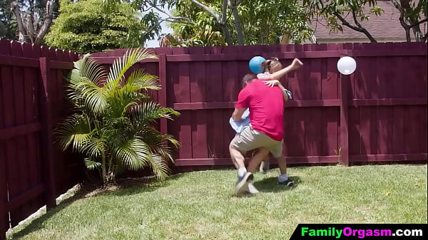 Play MP4 - FamilyOrgasm - Daughters Pamper their Old Stepdads after Playing Soccer