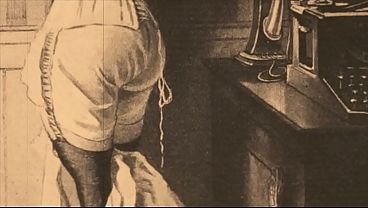 retro spanking drawings 