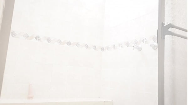 Masturbating in the shower while my lover records me