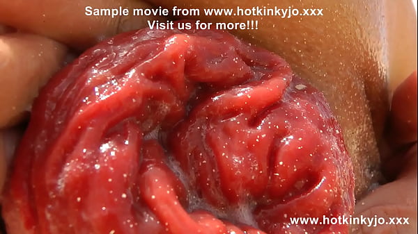 Play MP4 - Hotkinkyjo in beautiful red dress self fisting her ass at the desert & anal prolapse