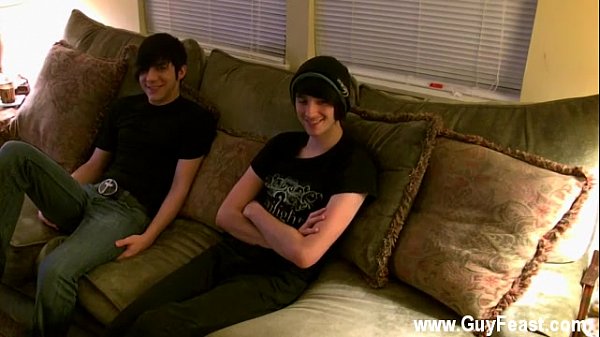Hot twink scene He'_s evidently pretty nervous so they start off doing