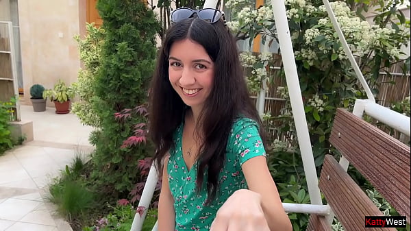 Hottie lost the game and had to walk with cum on her face cumwalk 