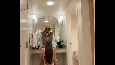 Man from the virgin islands fucks cheating skinny petite hoe in vegas