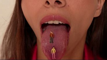 Giantess Eats A Some Little Man And Show Uvula thumbnail
