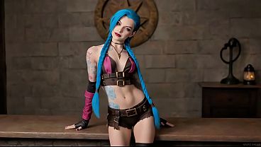 Nonton Jinx Arcane - Crazy Petite Slut Gets Her Creampie thumbnail