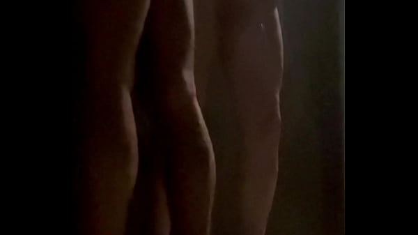 Spying nice ass and pissing in the gym public showers