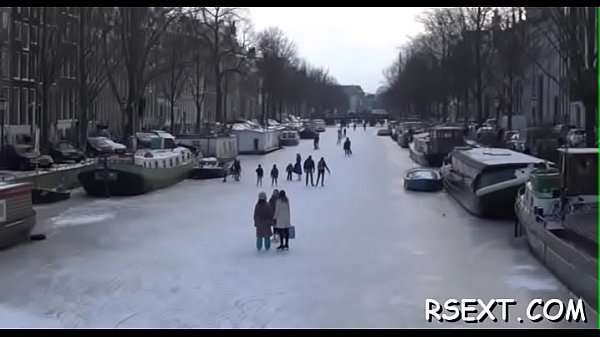 Sexy babe_gets down and jerks off_a hard_dick then sucks_it