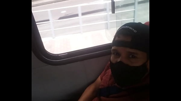 Play MP4 - Carlos cum in the public bus caught