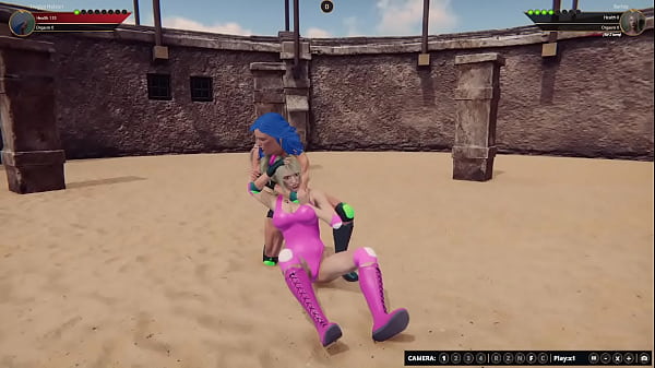 Twiggy Nelson VS Barbie Naked Fighter 3D