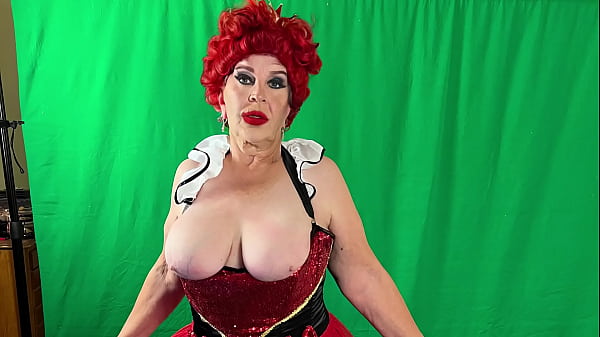 Old mature sexy slutty queen of hearts demands supplication fucking and orgasms