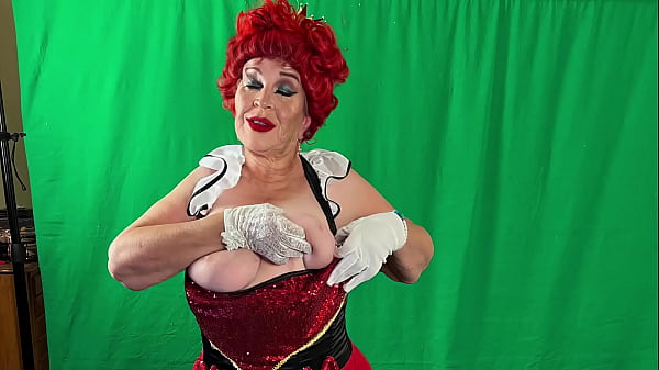 Old mature sexy slutty queen of hearts demands supplication fucking and orgasms 