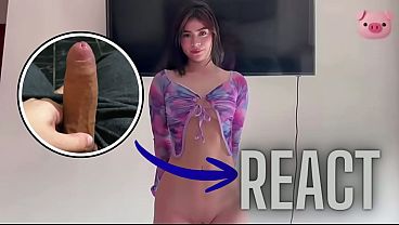 React: My stepsister wakes me up with a surprise blowjob, I never thought my dream could come true, she's 18 and I cum in her tight, pink, wet and war