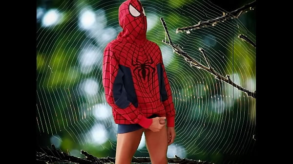 Spidey slinging his cum 