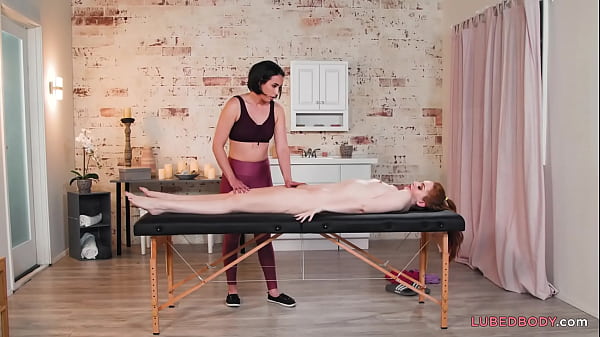 Lesbian client having sex with exhausted masseuse - Casey_Calvert and Maya_Kendrick