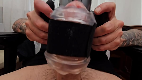 Testing a new toy "the handy stroker" of bad peach 