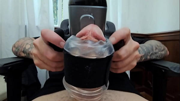 Testing a new toy "the handy stroker" of bad peach