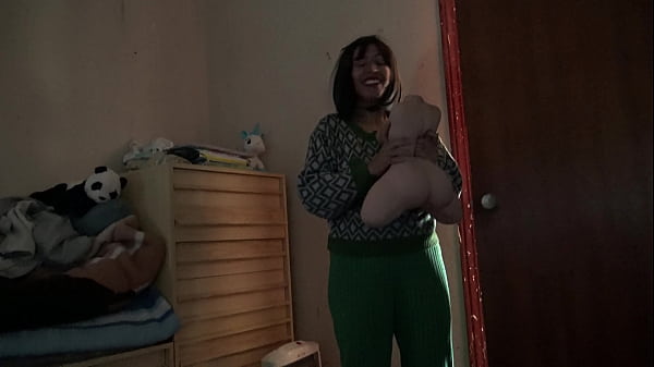 perverted stepmother wakes_up her 18 year old stepson to creampie her tantaly sex doll