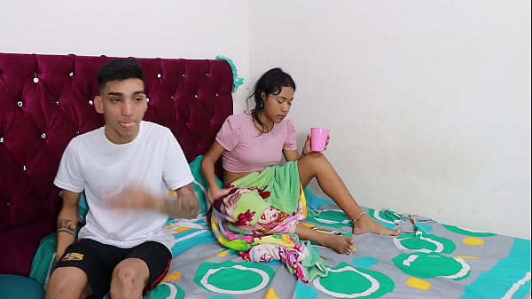 I share a bed with my brunette latin colombian step sister and fill her pussy with cum home porn