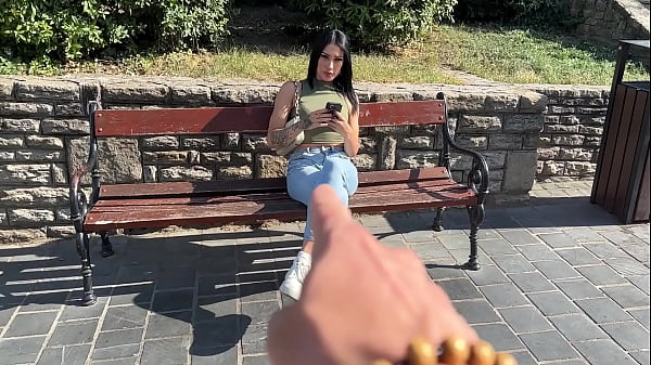 Nonton Brunette Tourist With An Angel Face Sucks My Cock In The Park thumbnail