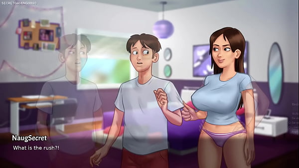 Summertime saga by darkcookie hot milf stepmom busted sucking off tenant's huge cock under the table 