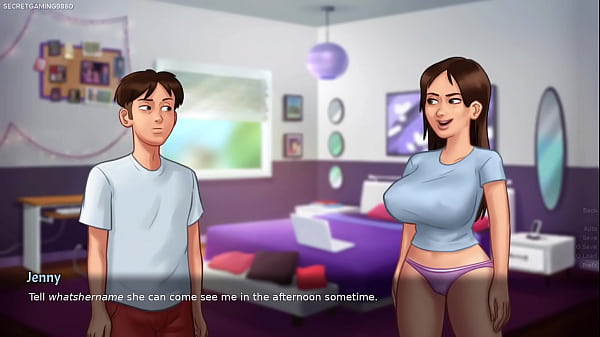 Summertime saga by darkcookie hot milf stepmom busted sucking off tenant's huge cock under the table 