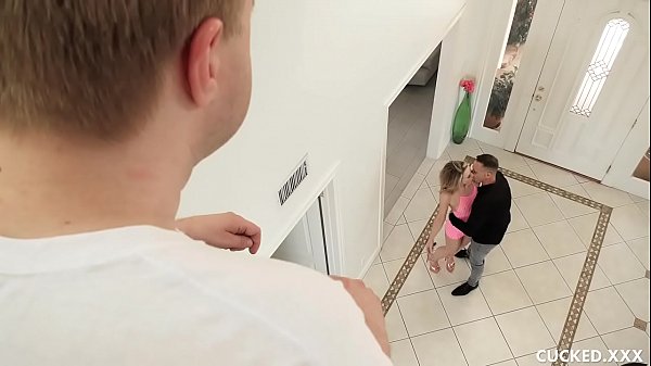 Play MP4 - Blonde Babe Cucks Her Husband and Gets Deepthroated and Fucked by a DJ