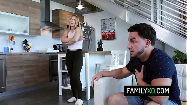 Horny step brother licks andfucks his blonde step sister pussy