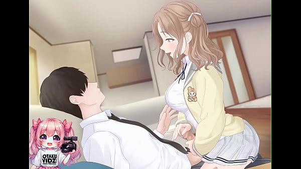 Hot college girl ridingand giving handjob for_cumshot