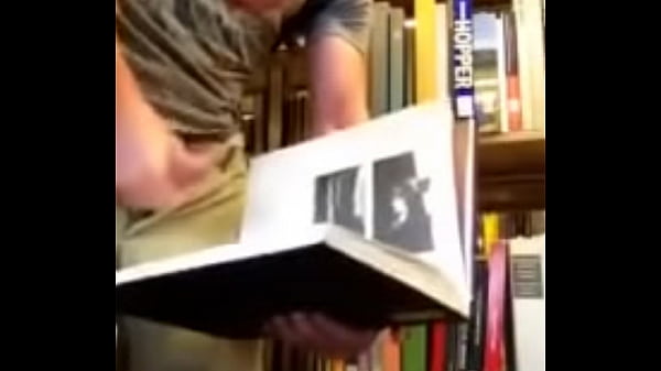 jerking off in a public Library part 1