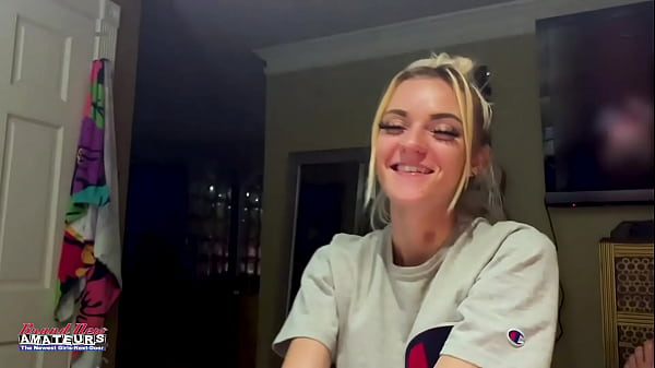 Slim Blonde Hottie Sassy Strips Naked To Rub Her Tits And Masturbate! thumbnail