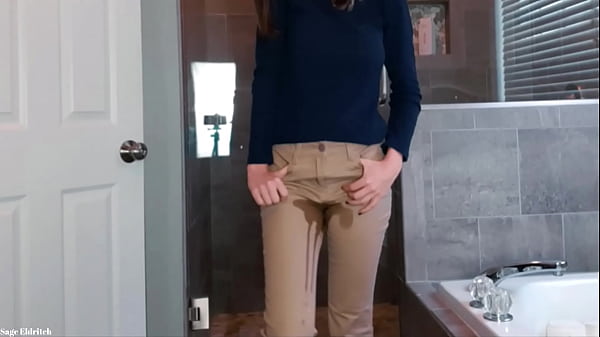 Play MP4 - Sage Eldritch Absolutely Soaking SOLD Khaki Pants & Panties with Pee