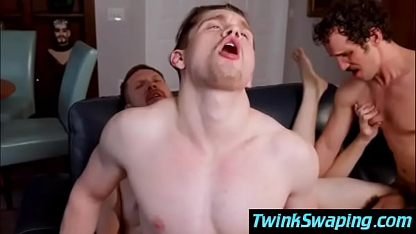 Stepdads and their lads bareback foursome 