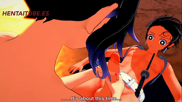 Demon Slayer Hentai - Tanjiro & Kanae Multicum. Hentai 3D 