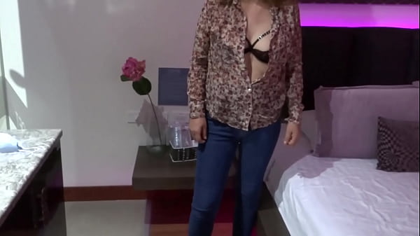 Stepson's friends are happy jerking off and cumming while watching me touch myself 