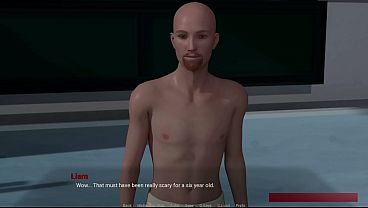 Away From Home 15 Liam Swim Lesson With Jennet and Eva Private Story Moment Visual Novel Gameplay
