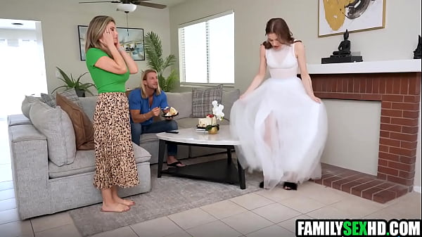 Step dad bangs step daughter before her wedding