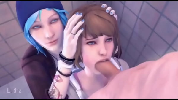 Max and Cloe gives blowjob to big cock guy 