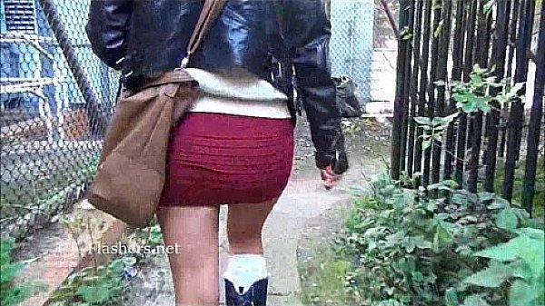 Blonde amateur teen babe Lissa flashes shaved pussy and masturbates in public 