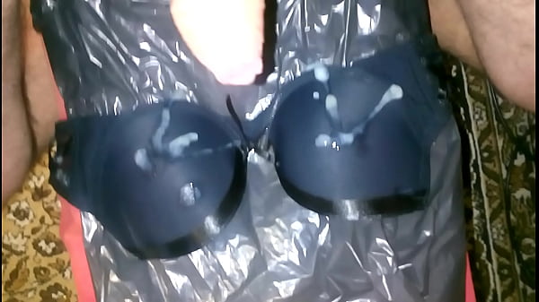 crossdress cum bra 