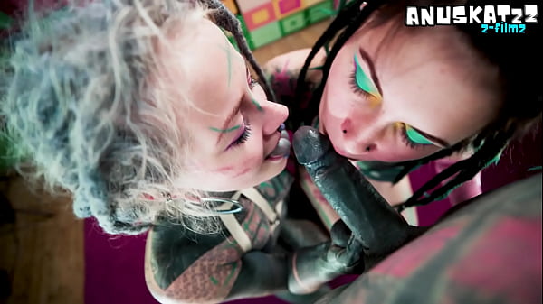 Play MP4 - Tattooed Dreadhead Duo Go Crazy with a Cinematic Blowjob