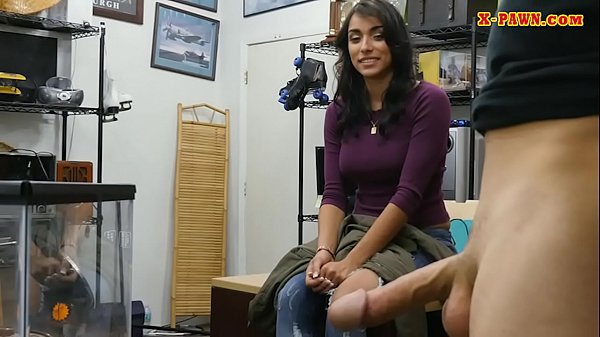 Busty woman sucks and railed bypawn man