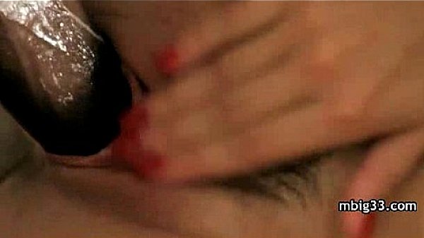 Hottie sucks and fucks a big black dick 