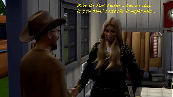 Sims 4 a female motorcycle gang seduces an old eccentric for his money