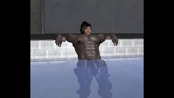 mega hunk dj fluker cools down after tough football practice