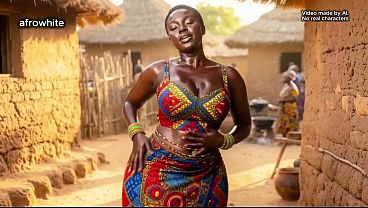 Nonton Black Ebony African ( Ai Generated ) Village Goddess, A Nigerian, Ghanaian Origin Fucked Raw Without Condom By An Handsome Kenyan Tourist With His Big Erected Cock, Cum Shot On Her Curvy Body thumbnail
