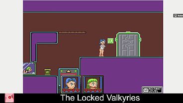 The Locked Valkyries (free game itchio) 2D, Adult, bondage, Pixel Art, Short, Singleplayer 