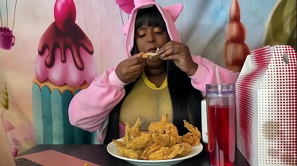 Stuffing while watching porn