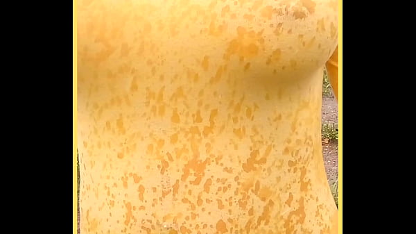 MILF_wears see through shirt_in the rain perfect titson show