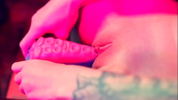 Barefoot stuck in glue & masturbation 